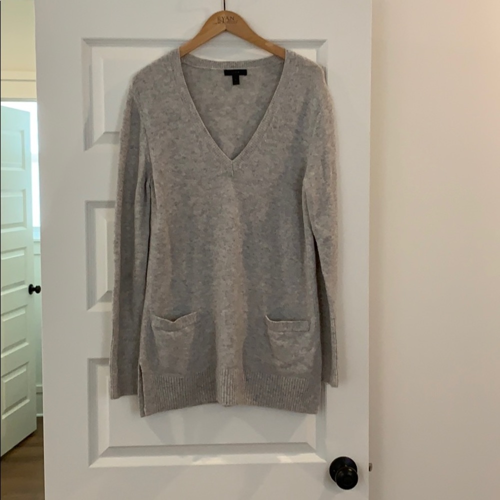 J Crew grew tunic v-neck sweater